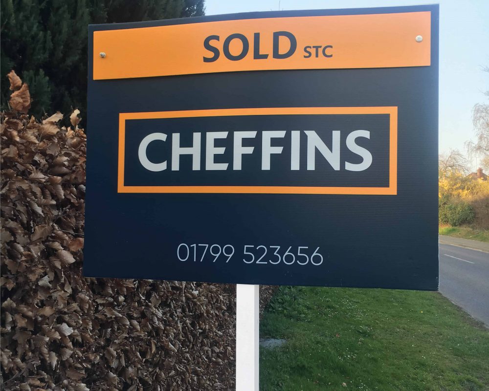 An Estate Agent's T Board